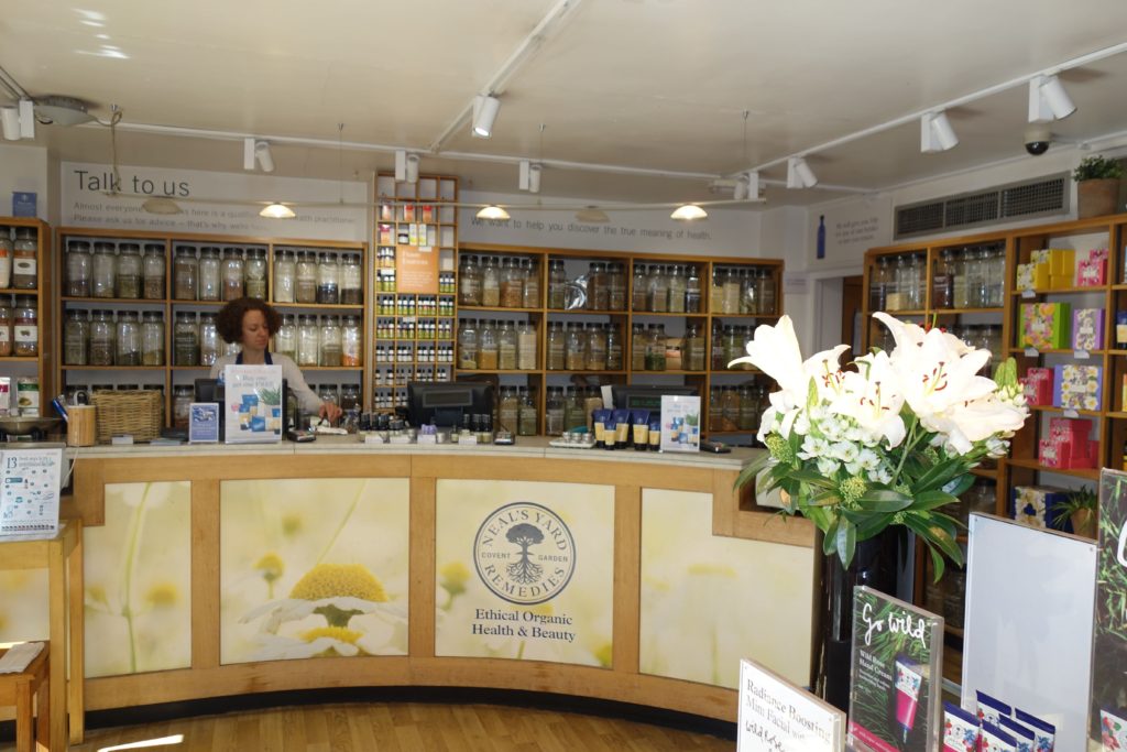 Inside Neal's Yard Remedies London