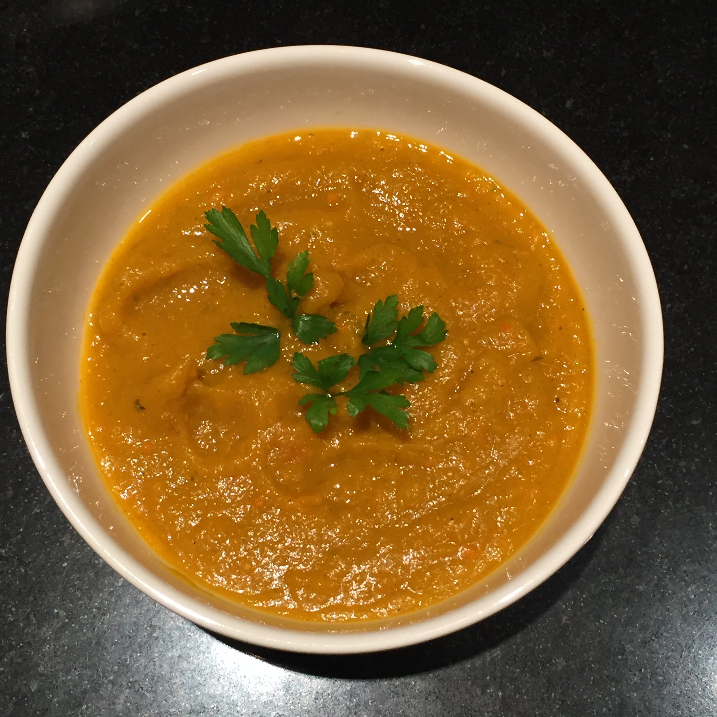 Pumpkin Carrot soup ready